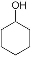 Skeletal formula of cyclohexanol