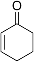 Skeletal formula of cyclohexenone