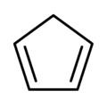 Skeletal formula of cyclopentadiene