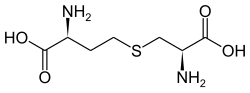 Skeletal formula of cystathionine