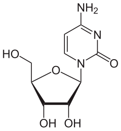 Skeletal formula of cytidine