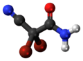 Ball and stick model of DBNPA