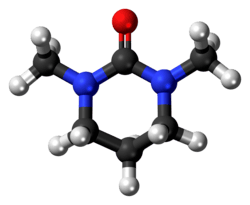 Ball-and-stick model of the DMPU molecule