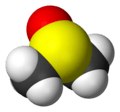 Spacefill model of dimethyl sulfoxide