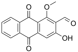 Chemical structure of damnacanthal