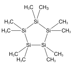 Decamethylcyclopentasilane molecule