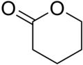 Skeletal formula of δ-valerolactone