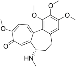Skeletal formula of demecolcine
