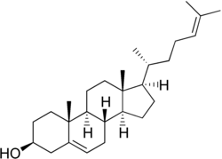 Skeletal formula of desmosterol