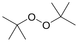 Chemical structure of di-tert-butyl peroxide