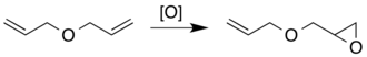 The synthesis of allyl glycidyl ether by epoxidation of diallyl ether
