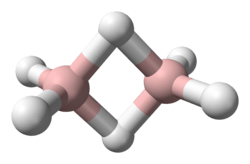 Ball and stick model of diborane