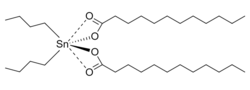 Dibutyltin dilaurate molecule structure