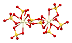 Structure of the [Ce2(SO4)8]8− ion in the crystal structure of ammonium cerium(IV) sulfate dihydrate
