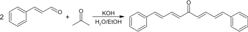 Equation for the synthesis of dicinnamalacetone