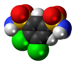 Space-filling model of diclofenamide