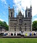 Nidaros Cathedral in Trondheim, Norway, constructed mainly of soapstone