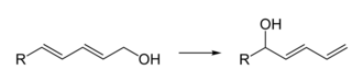 General reaction scheme for the isomerisation of dienols