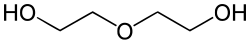 Skeletal formula of diethylene glycol