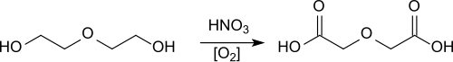 Diglycolsäure durch Oxidation von DEG