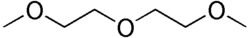 Skeletal formula of diglyme