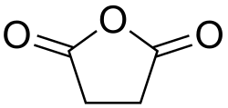 Skeletal formula of succinic anhydride