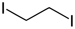 Skeletal formula of 1,2-diiodoethane