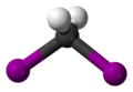 Ball and stick model of diiodomethane