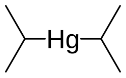 Skeletal formula of diisopropylmercury