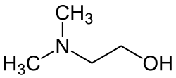 Skeletal formula of dimethylethanolamine
