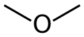 Chemical structure of dimethyl ether