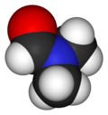 Spacefill model of dimethylformamide