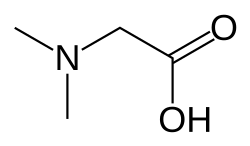Skeletal formula of dimethylglycine