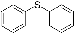 Diphenyl sulfide molecule