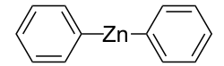 Skeletal formula of diphenylzinc monomer