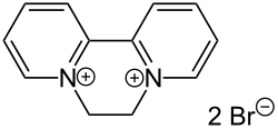Skeletal formula of diquat