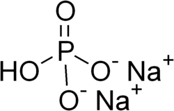 Structural formula of disodium phosphate