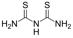Skeletal formula of dithiobiuret