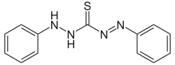 Skeletal formula of dithizone