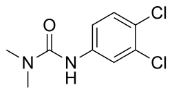 Skeletal formula of DCMU