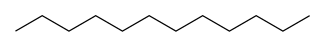 Skeletal formula of dodecane