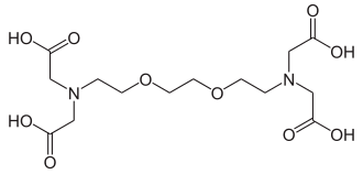 Skeletal formula of EGTA