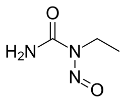 Skeletal formula of ENU