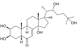 Skeletal formula of ecdysone