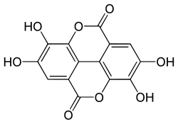 Skeletal formula of ellagic acid