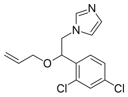 Chemical structure of enilconazole