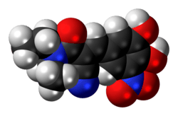 Space-filling model of entacapone