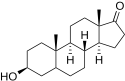 Skeletal formula of epiandrosterone