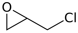 Epichlorohydrin skeletal structure