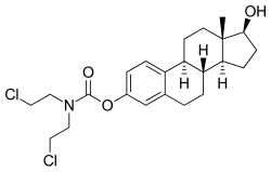 Skeletal formula of estramustine